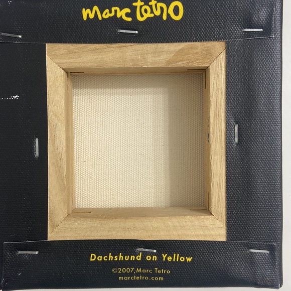 Marc Tetro Dachshund Canvas Print * 6”x6” - Picture 2 of 5